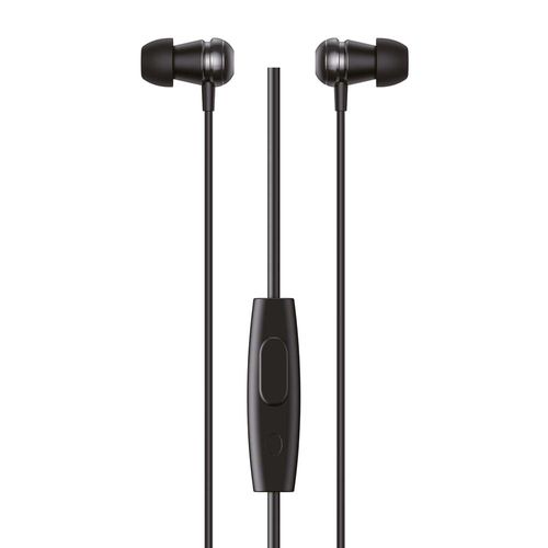 Audífonos in ear con micrófono Decibel E300C conector tipo c, aluminio, control de música y llamadas, negro