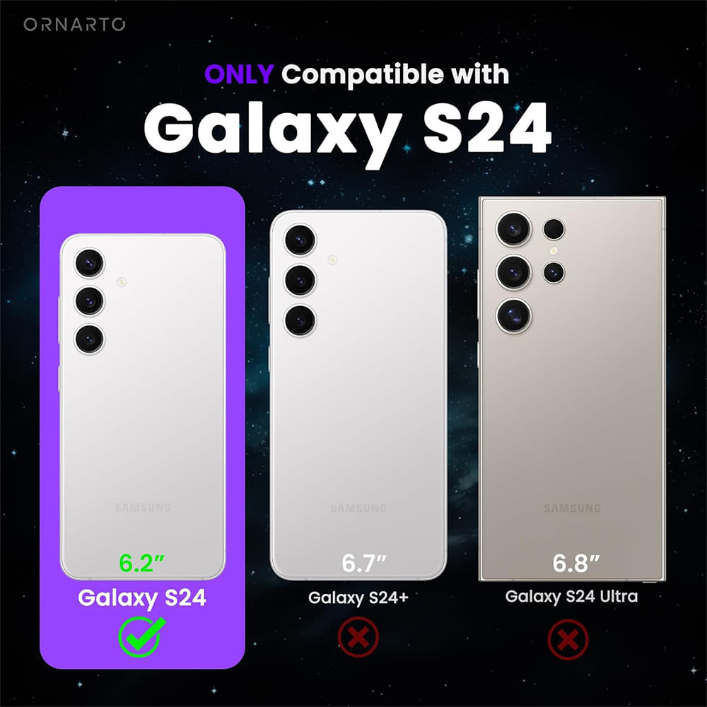 Imagen 2 del producto Case para Samsung Galaxy S24 amortiguador de choques, con bordes azul claro