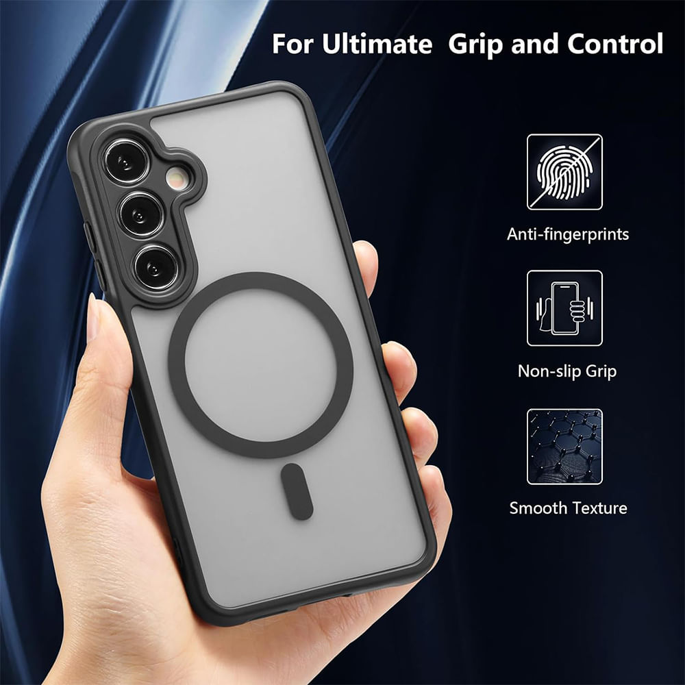 Imagen 2 del producto Case para Samsung Galaxy S24 Plus amortiguador de choques, magnetico negro