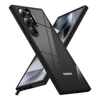 Case para Samsung Galaxy S24 Ultra amortiguador de choques, con bordes negro