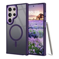 Case para Samsung Galaxy S24 Ultra amortiguador de choques, magnetico morado