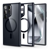 Case para Samsung S24 Ultra, amortiguador de choques, magnético negro