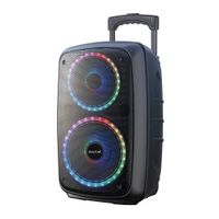 Parlante torre Bluetooth Decibel, 50W, Altavoces de 6.5” y 8”, Luces Led, Puerto USB, FM, control remoto (reempacado)