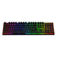 Teclado gamer alámbrico Coolbox T4G Thundebolt, conexión USB, mecánico, idioma inglés, RGB, switch azul, negro
