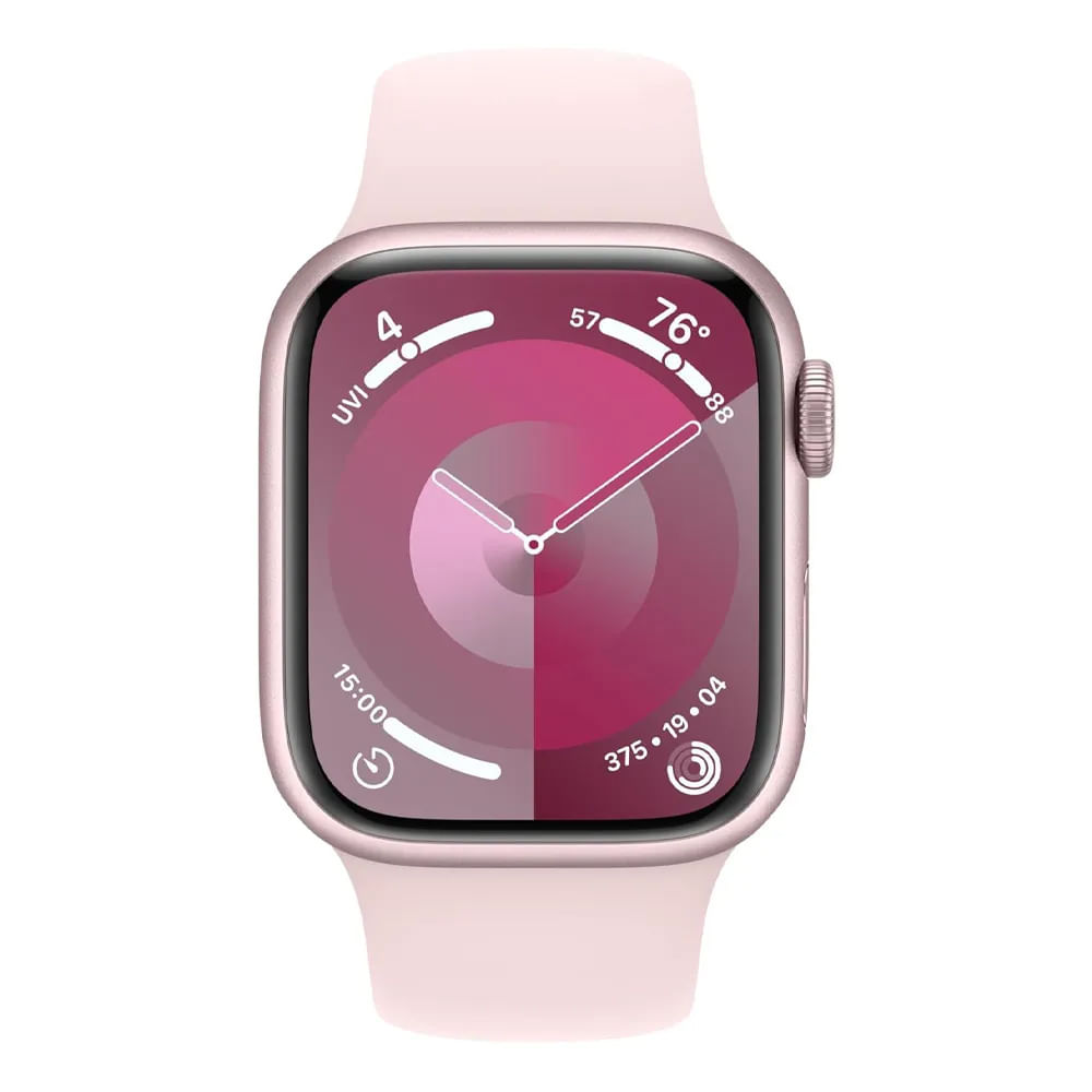Imagen 2 del producto Apple Watch Series 9 41mm, GPS, certificación IP6X, batería hasta 18 horas, sport band rosado