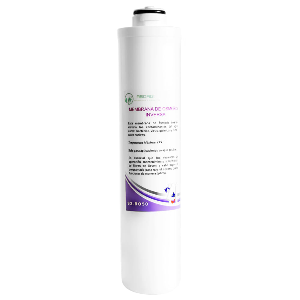 Membrana Osmosis Inversa - 4ta Etapa - Purificador Agua Osmosis Asdagi