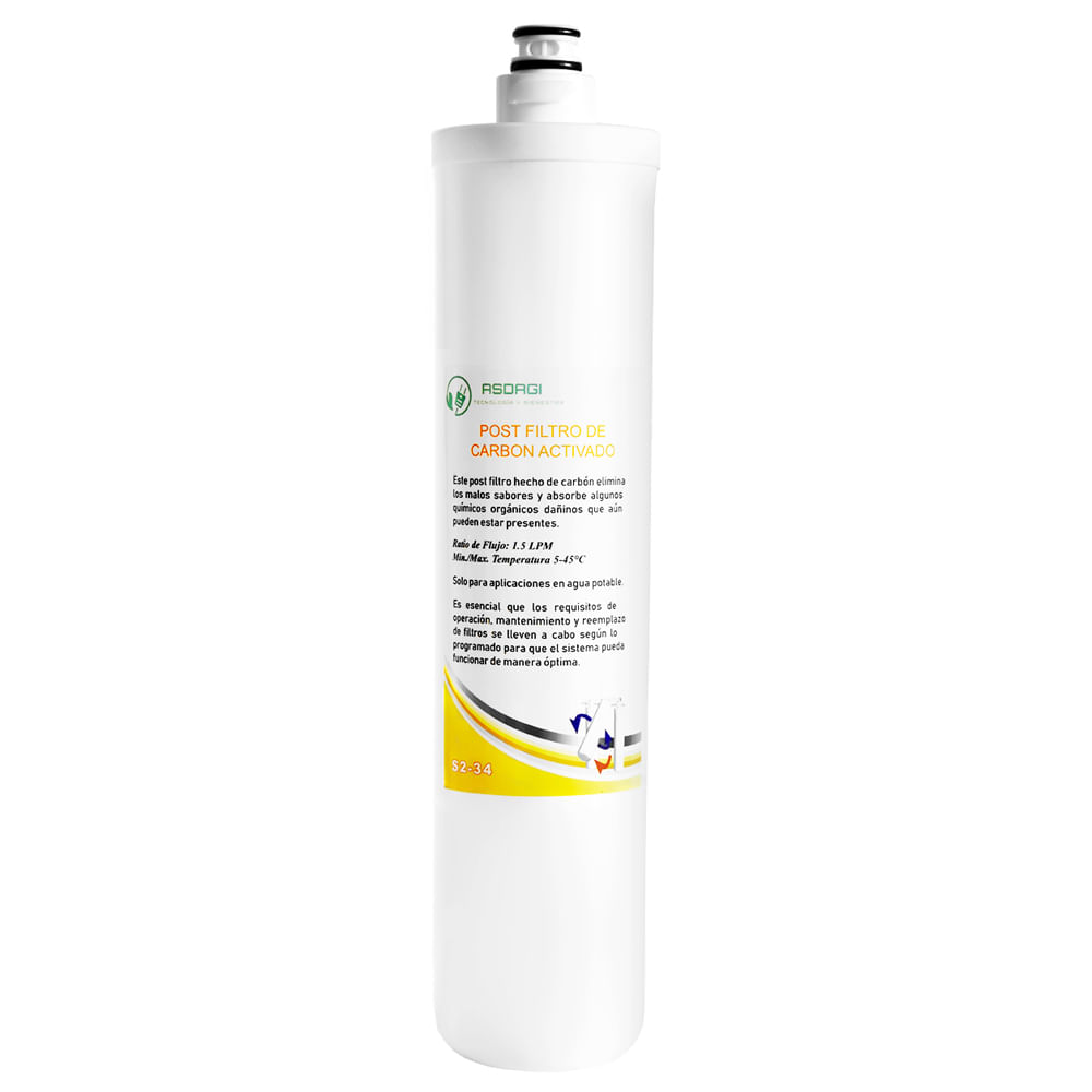 Post Filtro Carbon Block - 5ta Etapa - Purificador Osmosis Asdagi