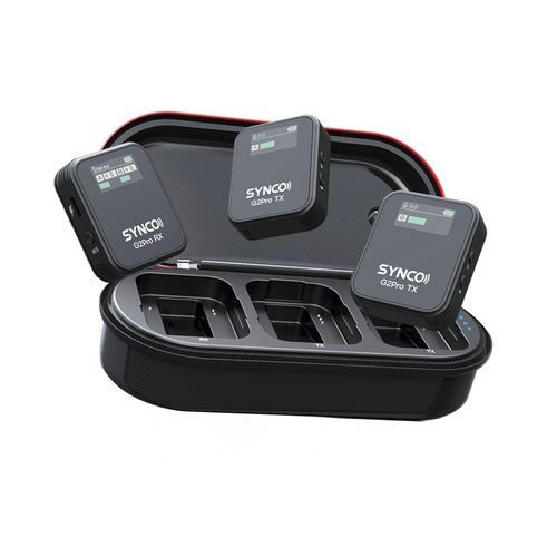 Sistema de micrófono Synco G2A2 PRO inalámbrico, compacto y versátil, negro