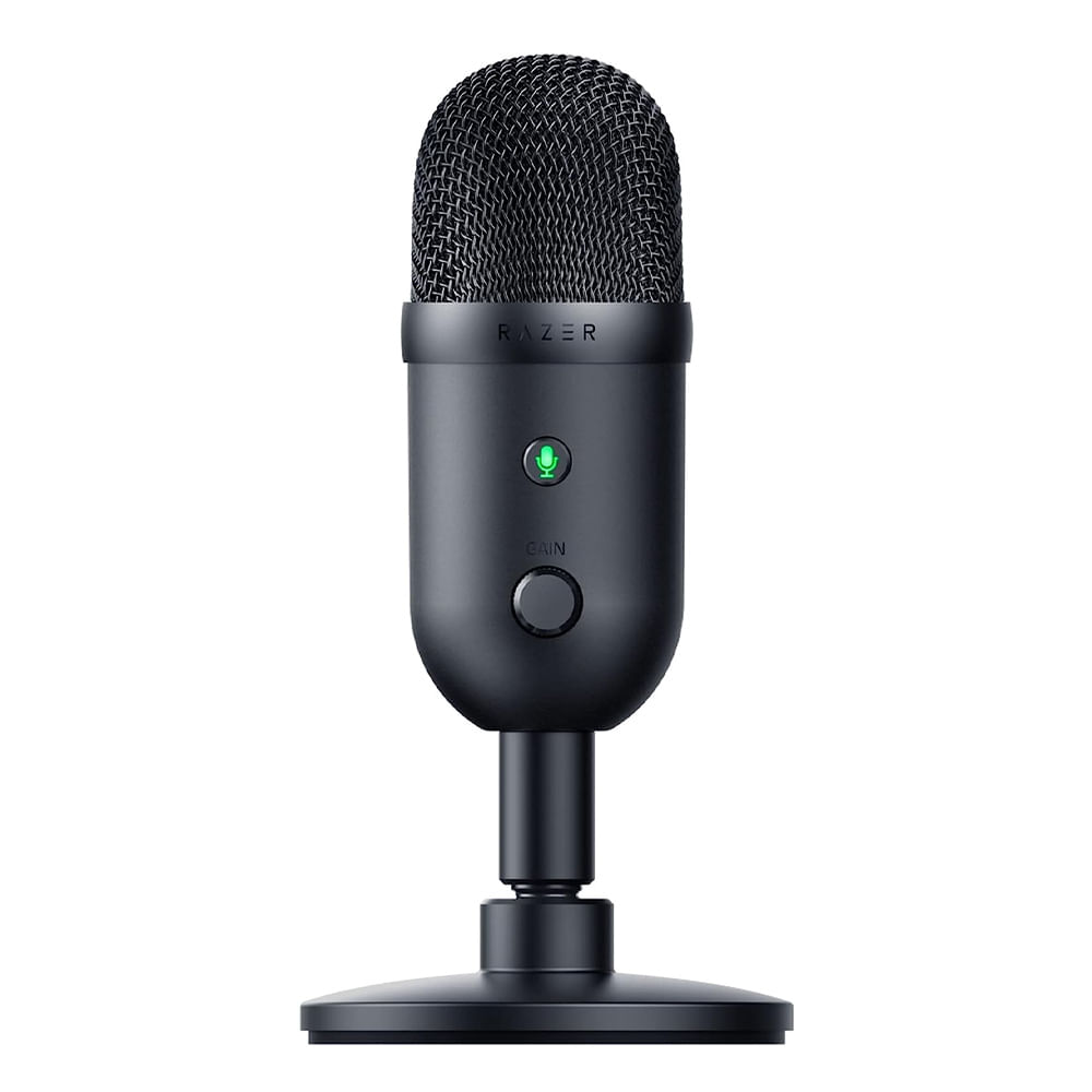 Micrófono gamer Razer Seiren V2 X conexión usb, condesador, supercardioide, 20 Hz - 20 kHz, negro
