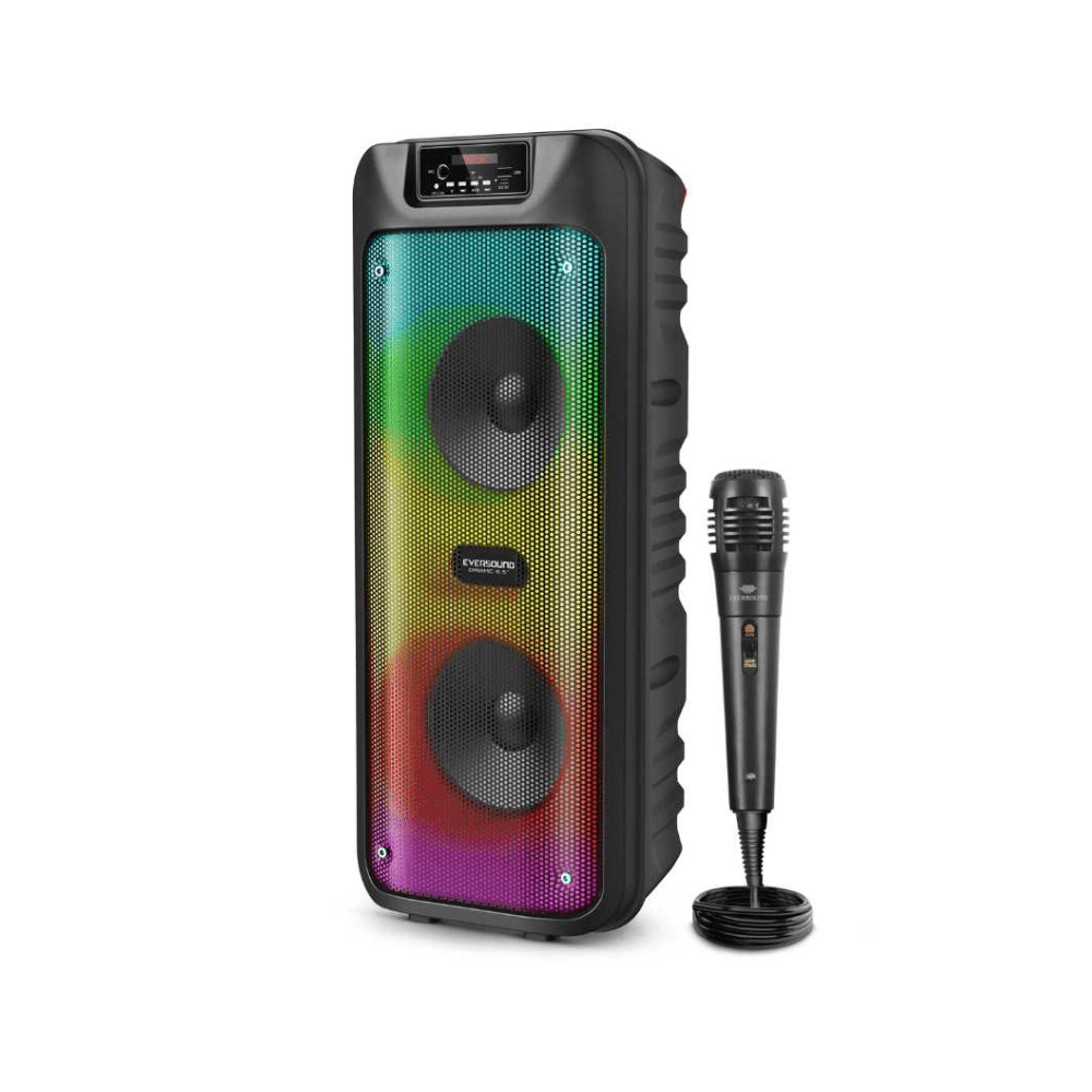 Parlante de torre bluetooth Dynamic 6.5" EverSound EV 5006, Radio FM, USB, micro SD, 150W, con micrófono