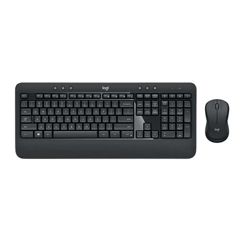 Kit inalámbrico Logitech MK540 teclado y mouse, membrana, conexión usb, negro