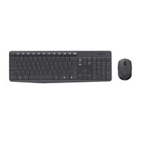 Kit inalámbrico Logitech MK235 teclado y mouse, membrana, conexión usb