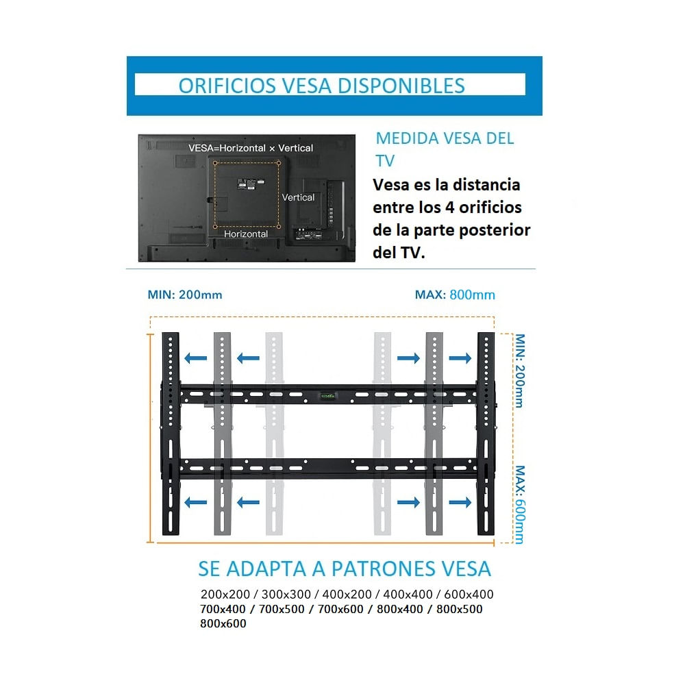Imagen 2 del producto Rack TV 65""-100"" EXPO RACK, ERP100, Soporte Móvil Plegable Brazo Doble Reforzado, Negro
