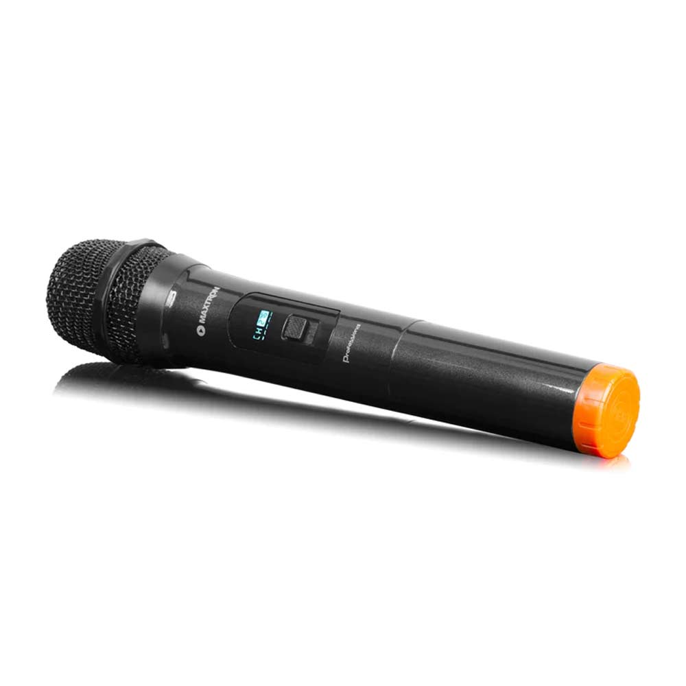 Imagen 2 del producto Micrófono inalámbrico Maxtron Professional MX 788 cobertura 20 m, 92 dB, receptor con plug 6.35 mm, negro