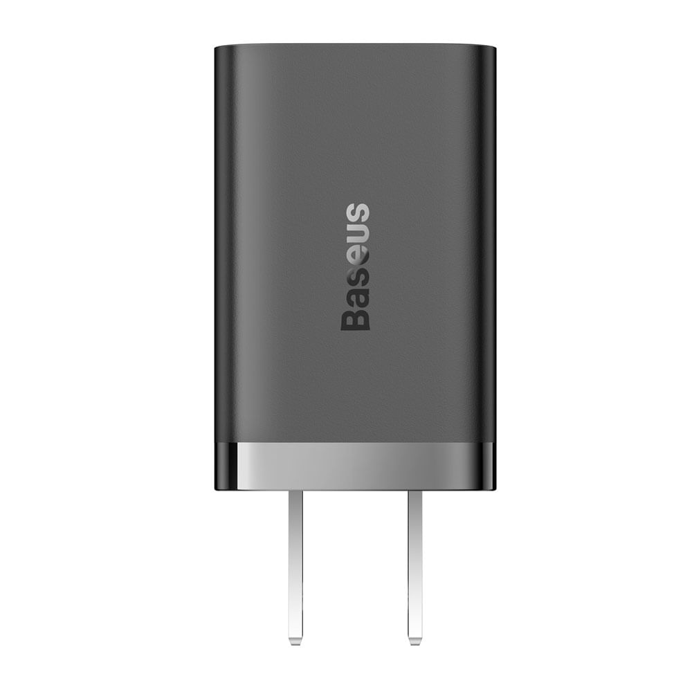 Imagen 2 del producto Cargador de pared Baseus GAN 5 2 puertos tipo C, 40W, carga rápida, negro