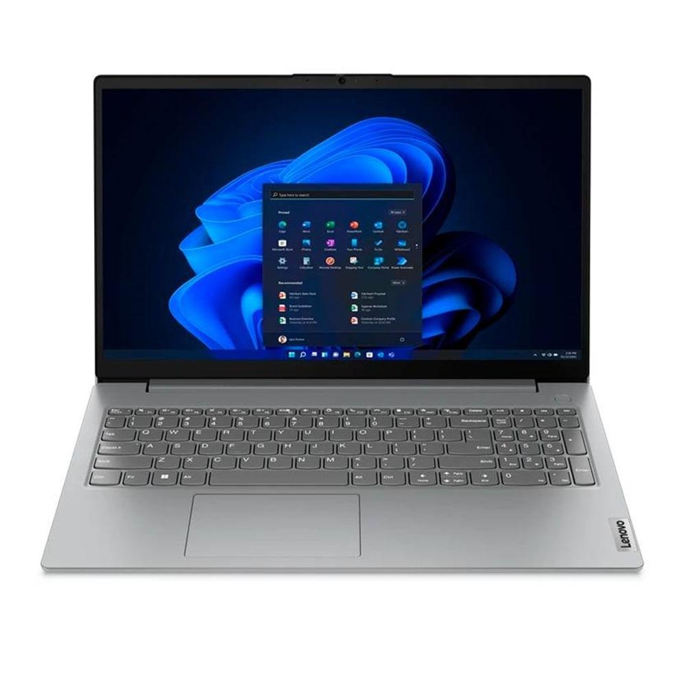 Laptop Lenovo V15 G4 AMN, 15.6" FHD, Ryzen 5 7520U, 16GB RAM, 512GB SSD, Windows 11, gráfica Radeon 610M, gris