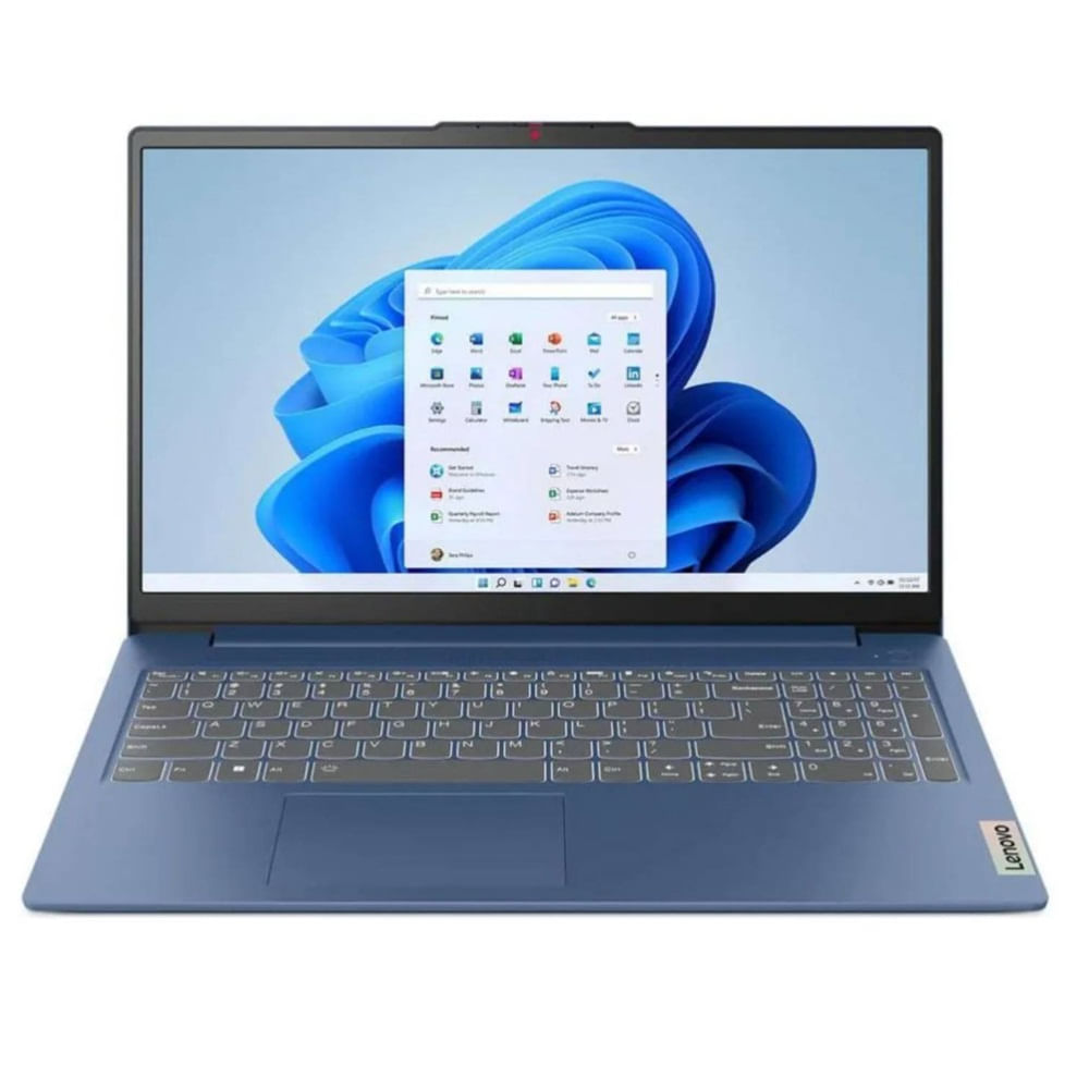 Laptop Lenovo IdeaPad Slim 3 15IAN8 15.6", Intel Core i3-N305, 512GB SSD, 8GB RAM, Windows , azul
