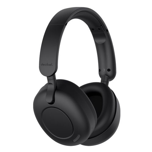 Audífonos con cancelación de ruido Decibel High Beat Pro micrófono incorporado, máx. 76 horas, negro + Estuche protector