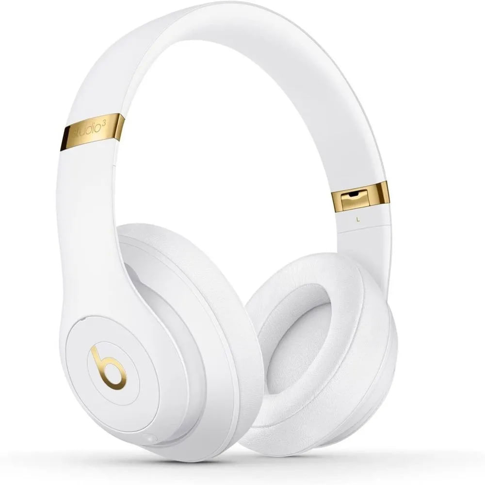 Audífonos con cancelación de ruido Beats Studio3 micrófono integrado, máx. 22 horas, control de música y llamadas, blanco