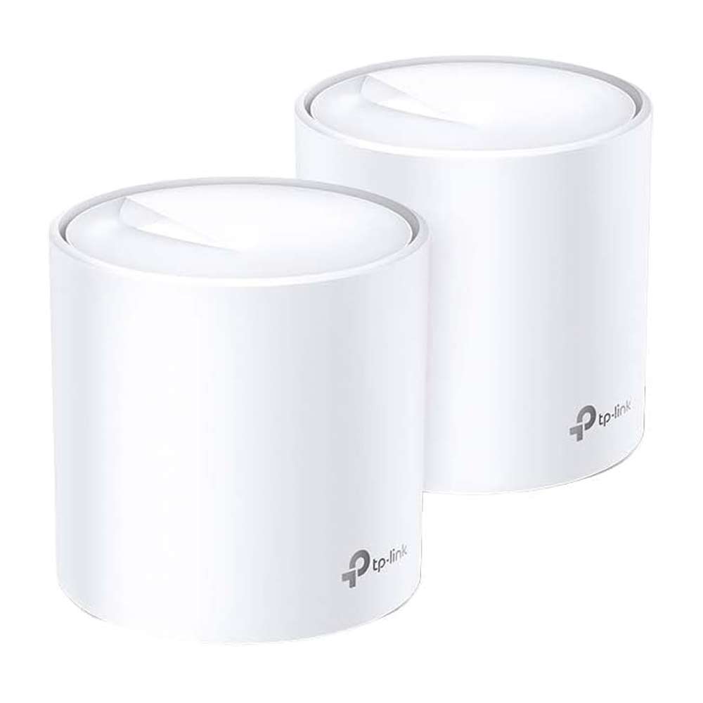 Sistema Wifi Mesh Tp-Link Deco X20 AX1800 pack x 2, doble banda, 18000 mbps, router y acces point, 2 puertos LAN, hasta 370 m2