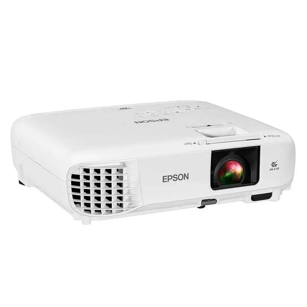 Proyector multimedia Epson Powerlite E20, 3400 lúmenes, 1024P, blanco