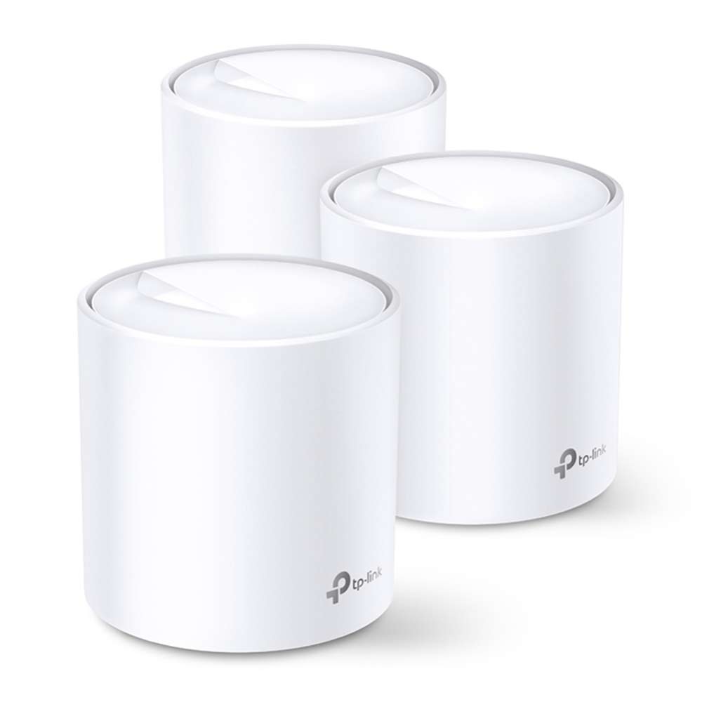 Sistema Wifi Mesh Tp-Link Deco X20 AX1800 pack x 3, doble banda, 18000 mbps, router y acces point, 2 puertos LAN, hasta 370 m2