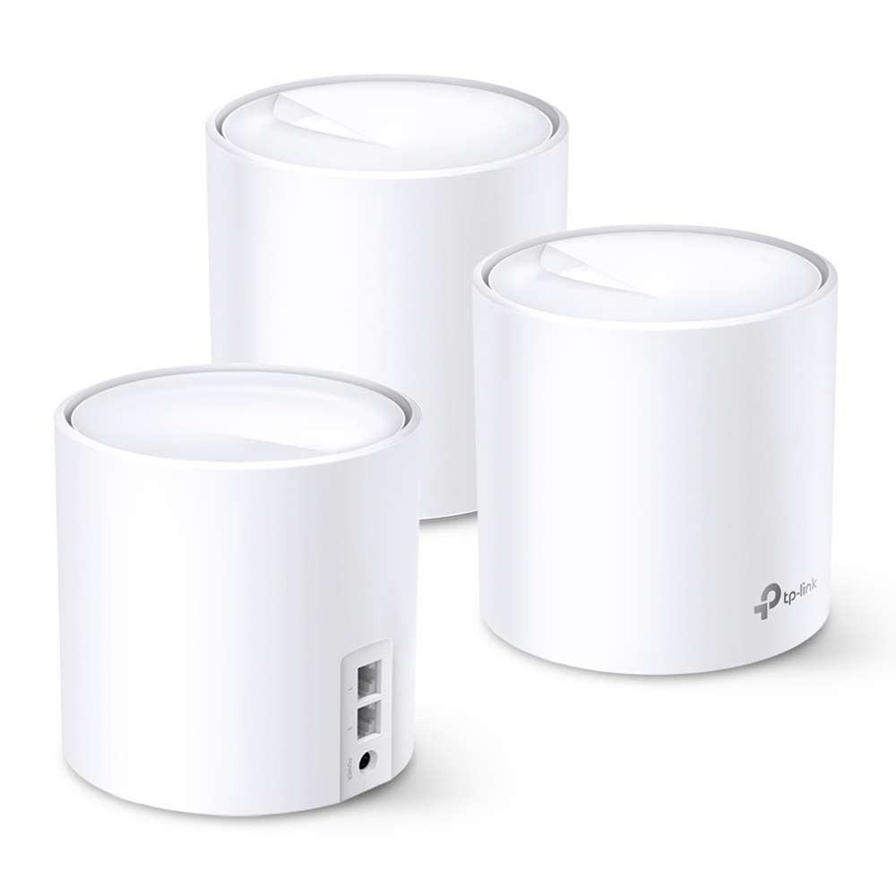 Imagen 2 del producto Sistema Wifi Mesh Tp-Link Deco X20 AX1800 pack x 3, doble banda, 18000 mbps, router y acces point, 2 puertos LAN, hasta 370 m2