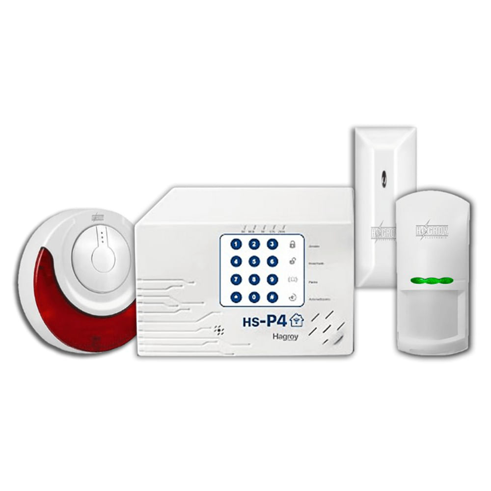 Kit Hagroy inalámbrico de alarma contra intrusos, Smart P4, ángulo de detección 110°