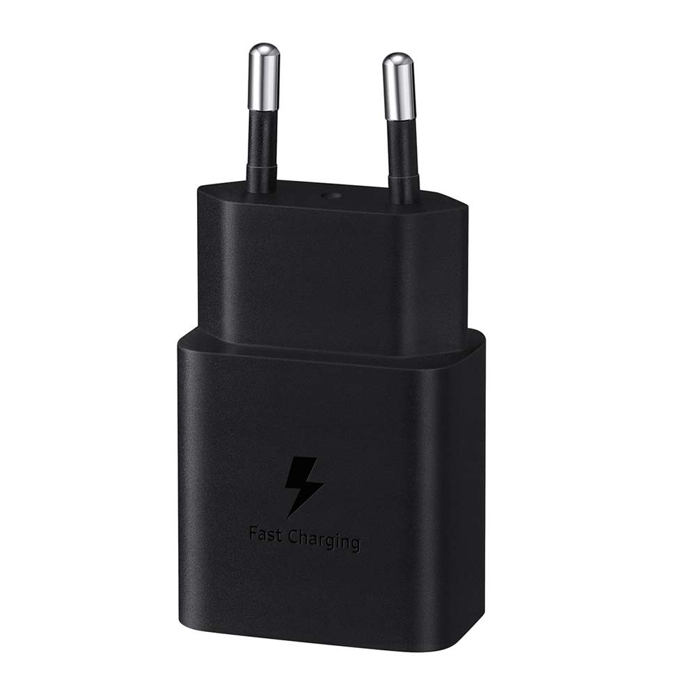 Imagen 2 del producto Cargador de pared Samsung 1 puerto tipo C, 15W, carga rápida, negro