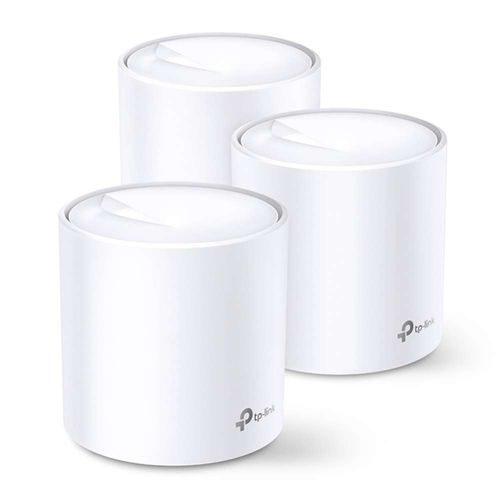 Sistema Wi-Fi Mesh TP-Link Deco X20 AX1800 pack x3, doble banda, router y access point, Wi-Fi 6