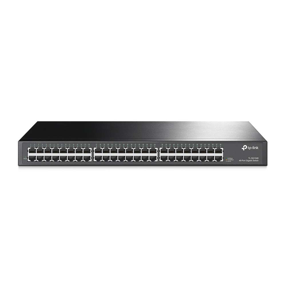 Switch conmutador Tp-Link  TL-SG1048 ethernet,  48 puertos, 10/100/1000 mbps, para rack 19"