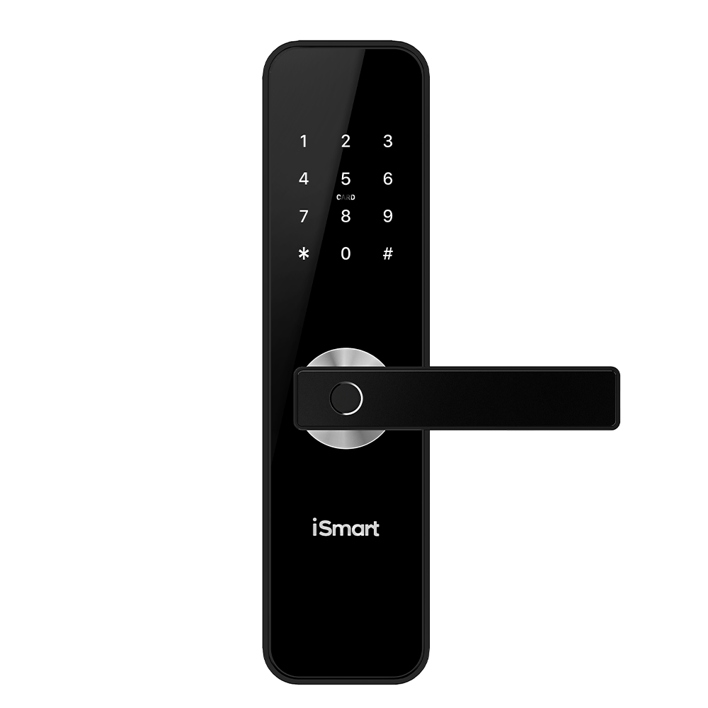 Cerradura inteligente bluetooth iSmart IL31B mediana, 5 métodos de apertura, negra