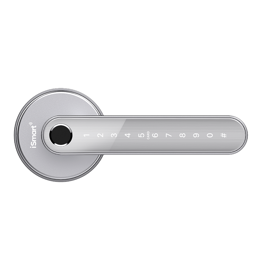 Imagen 1 del producto Manija inteligente bluetooth iSmart IL33G, 5 métodos de apertura, plateada