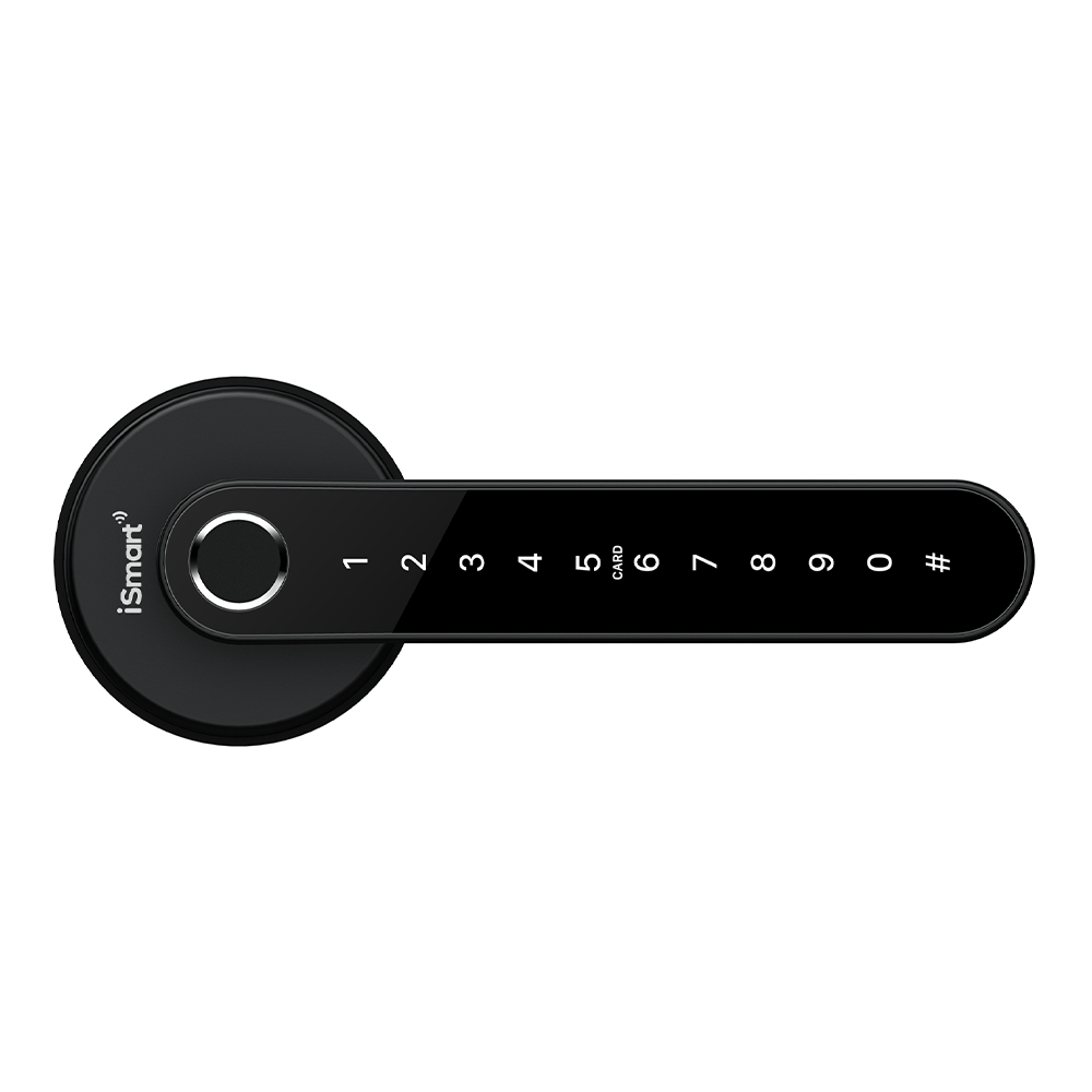 Cerradura bluetooth iSmart IL33B 5 métodos de apertura, hasta 200 huellas y 150 códigos, negra