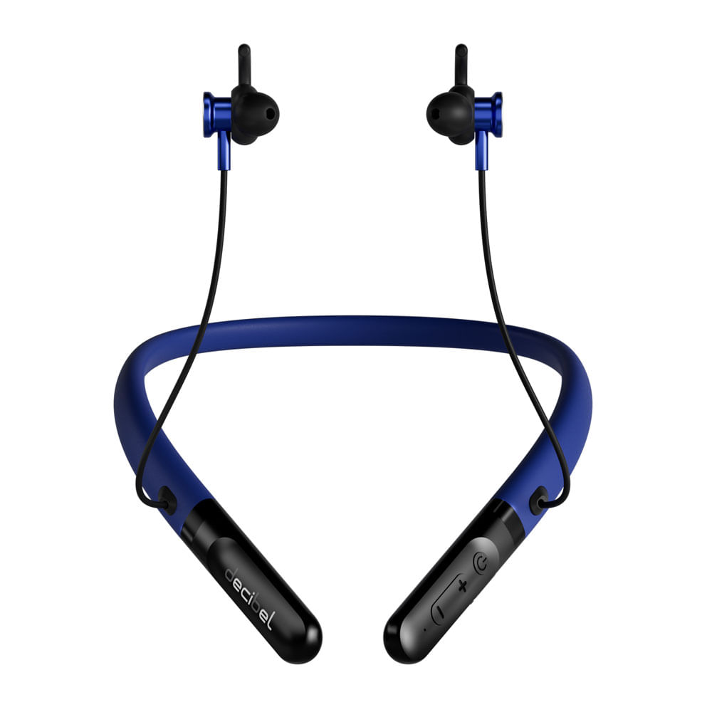 Audífonos bluetooth in ear Decibel Acitve Pro resistente al agua IPX5, máx. 18 horas, cancelación de ruido, banda de silicona, azul