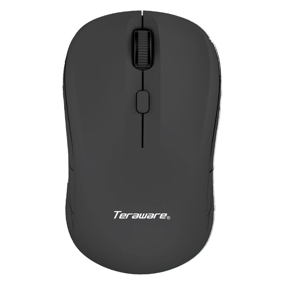 Mouse inalámbrico Coolbox Teraware MO-211W 1600 dpi, 4 botones, receptor USB, usa 1 pila AA, negro