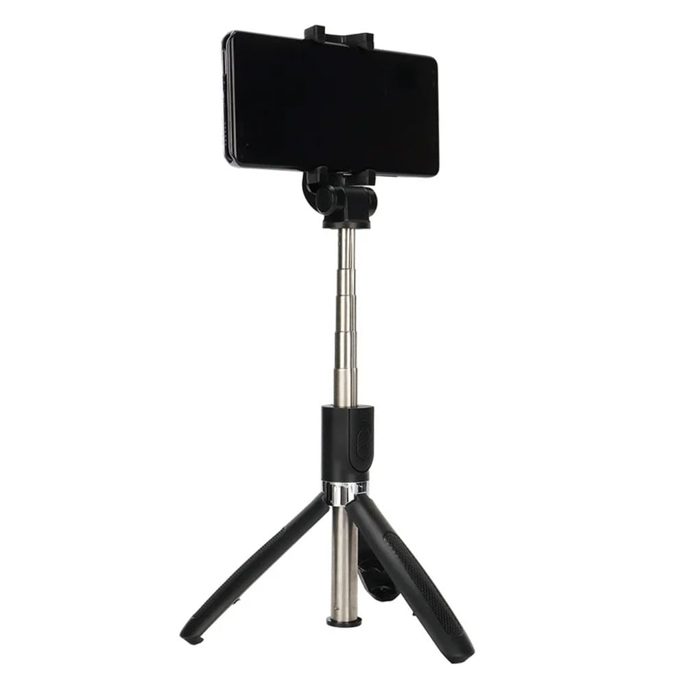 Trípode selfie stick G Mobile de 68 cm, con control bluetooth, compatible con celulares hasta 6.2”, diseño compacto y elegante, negro