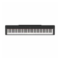 Piano digital Yamaha P-225B 88 teclas, 24 voces, 20 ritmos, incluye PA-150, negro
