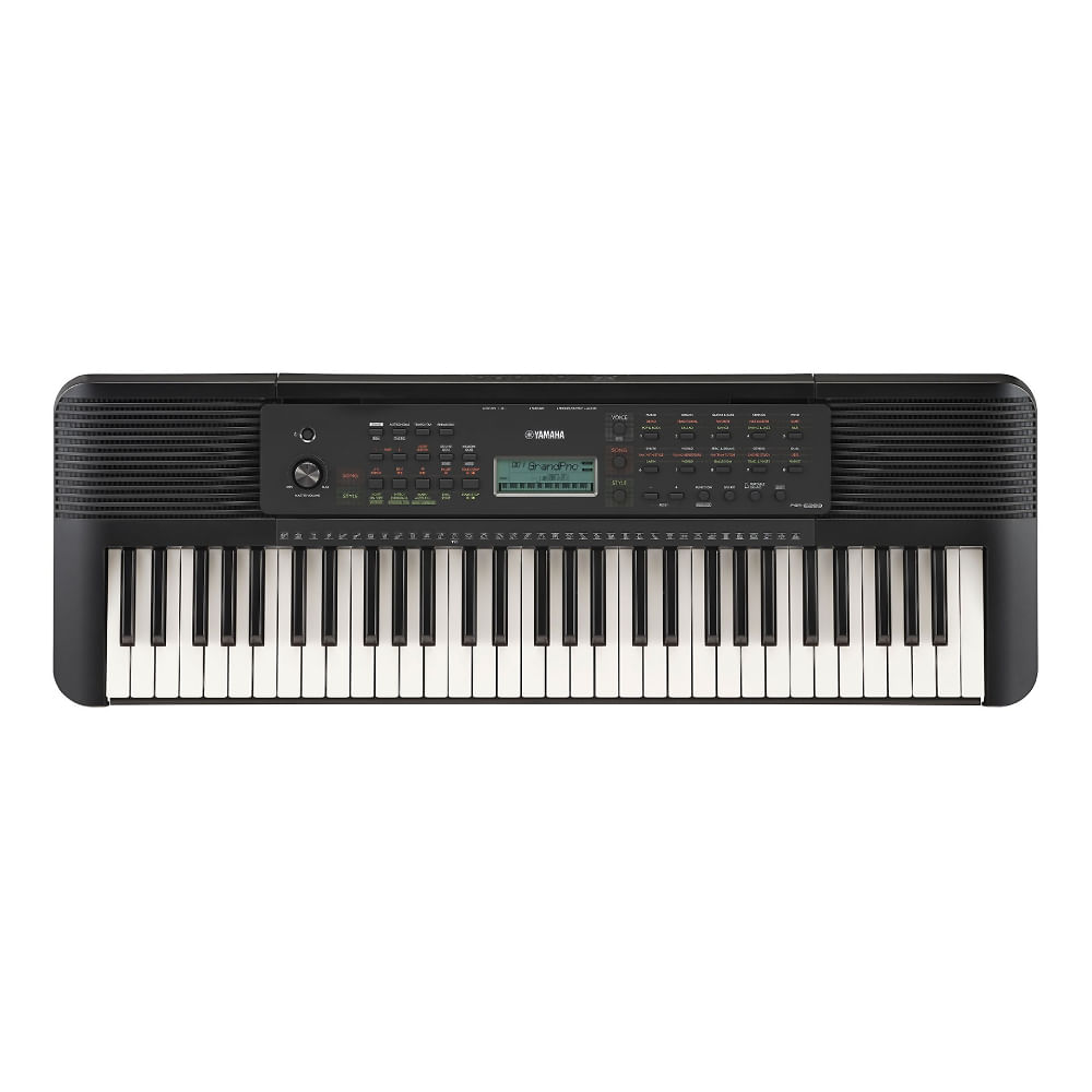 Teclado digital Yamaha PSR-E283+PA-3C 61 teclas, 392 tonos, 150 ritmos, negro