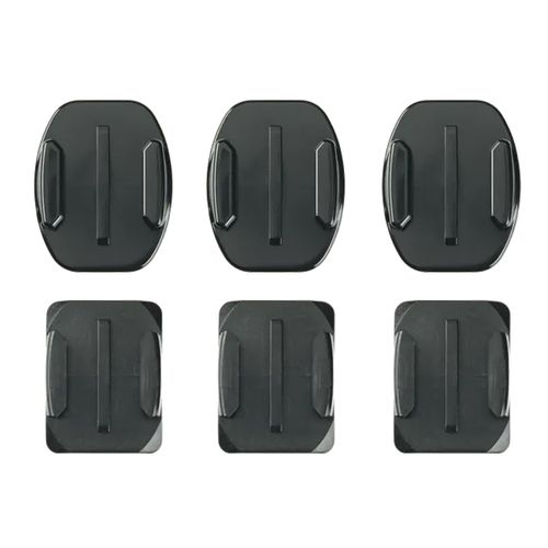 Soportes adhesivos GoPro 3 soportes curvos + 3 planos adhesivos, de resistencia industrial