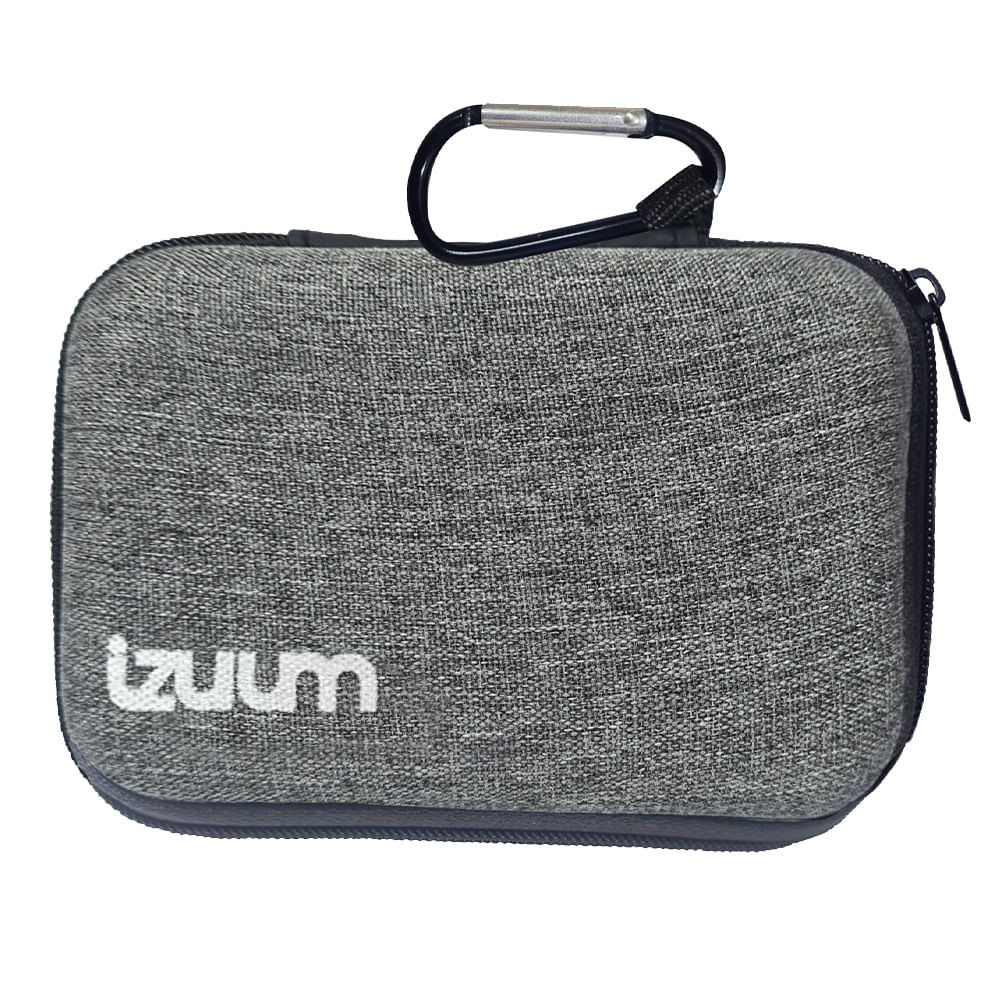 Imagen 1 del producto Estuche tapa dura Izuum para audífonos TWS, organizador, plomo