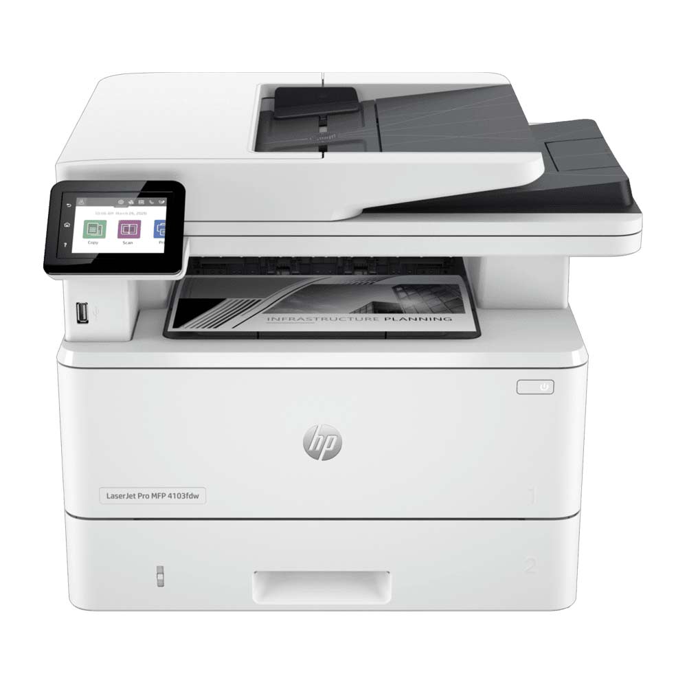 Imagen 1 del producto Impresora multifuncional monocromática HP LaserJet Pro 4103FDW inalámbrica, wifi, cartucho de tóner