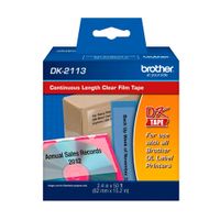Cinta Brother DK-2113 (62mm x 15.2m), Rollo continuo de film transparente DK2113