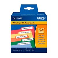 Cinta Brother DK-1203 (17mm x 87mm), 300 etiquetas DK1203