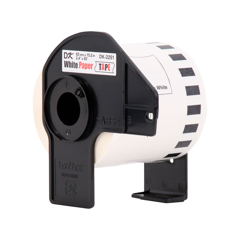Imagen 2 del producto Cinta Brother DK-2251(62mm x15.24mts)negro/rojo DK2251