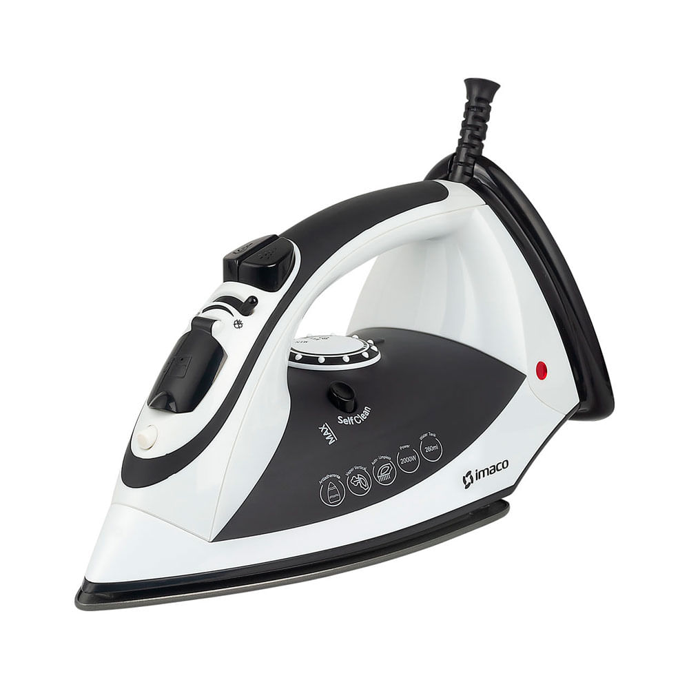 Plancha a vapor Imaco ETA168 2000 watts, capacidad 260ml, negro