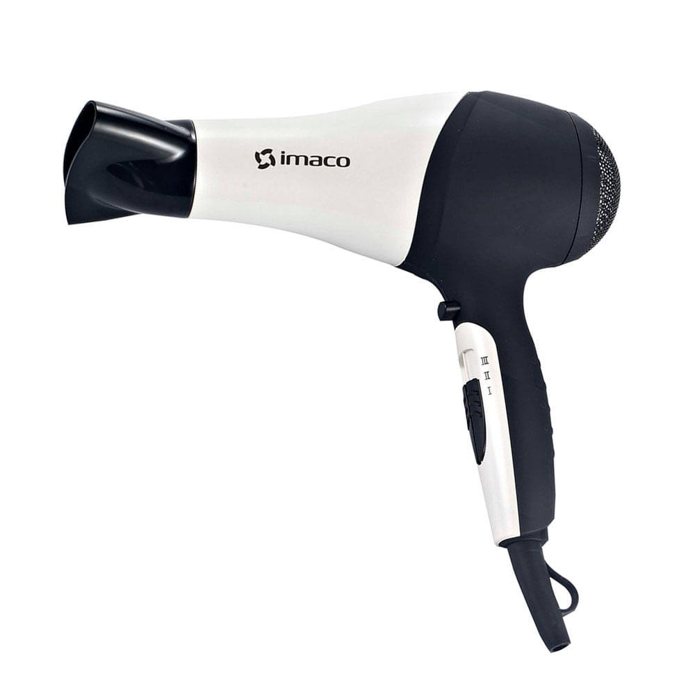 Imagen 2 del producto Secadora de cabello Imaco HD1850 1800W, 2 niveles de velocidad, 3 niveles de temperatura, blanco