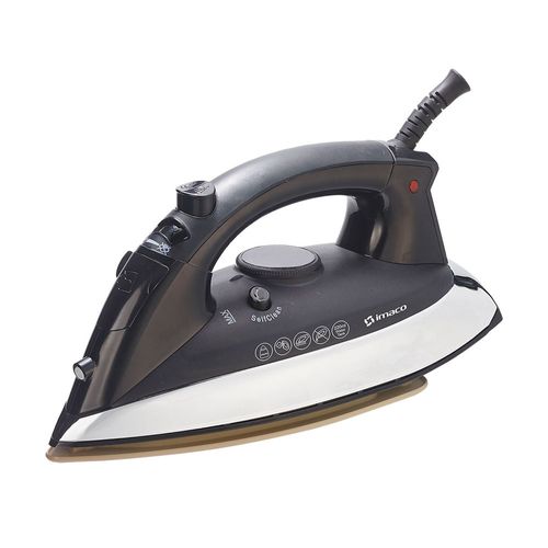 Plancha a vapor Imaco  ETA181, base de cerámica, largo cable 1.8m, negro