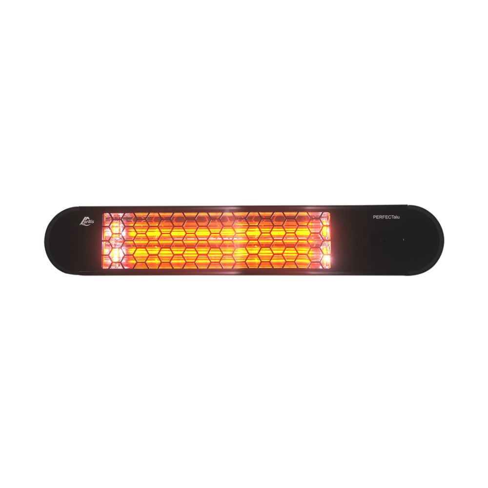 Calefactor de exteriores LarBis PERFECTalu 2KW IRA IP65 - Negro