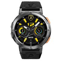 Smartwatch Lamborghini Aventador Cerchio pantalla 1.43""/AMOLED, resistente al agua 5ATM, batería hasta 15 días, negro